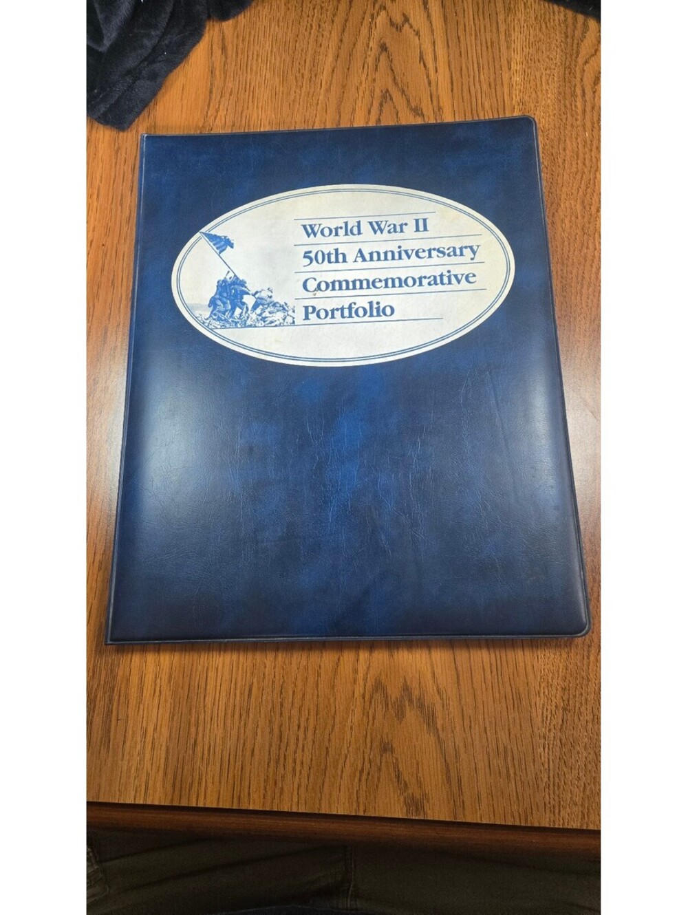 World War II 50th Anniversary Commemorative Portfolio with Coins and Stamps